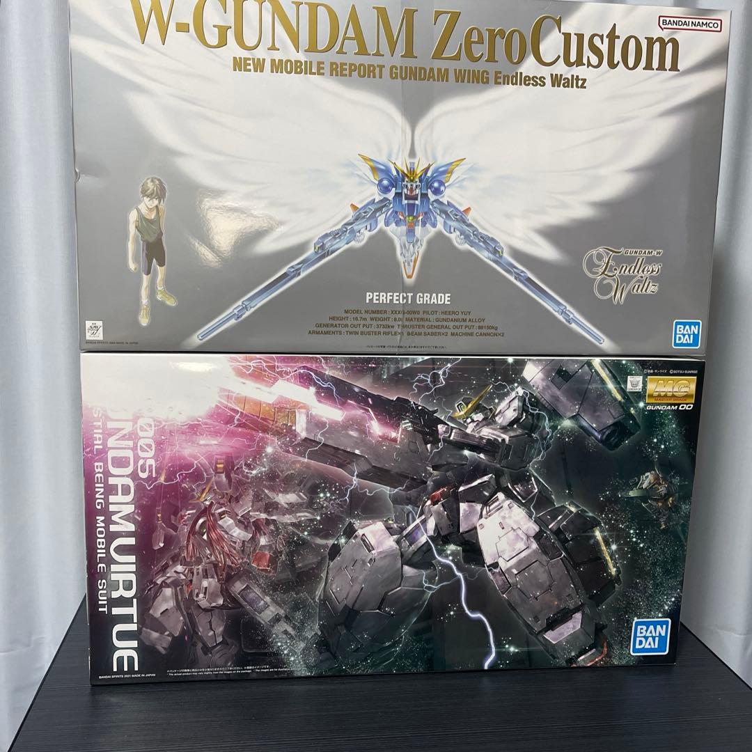 PG 1/60 ウイングガンダムゼロカスタムMG 1/100 ガンダムヴァーチェ