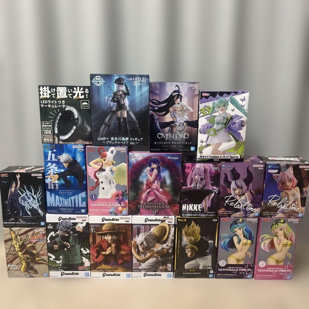 【匿名配送】ワンピースナルトドラゴンボール等プライズフィギュア18点まとめ売り！