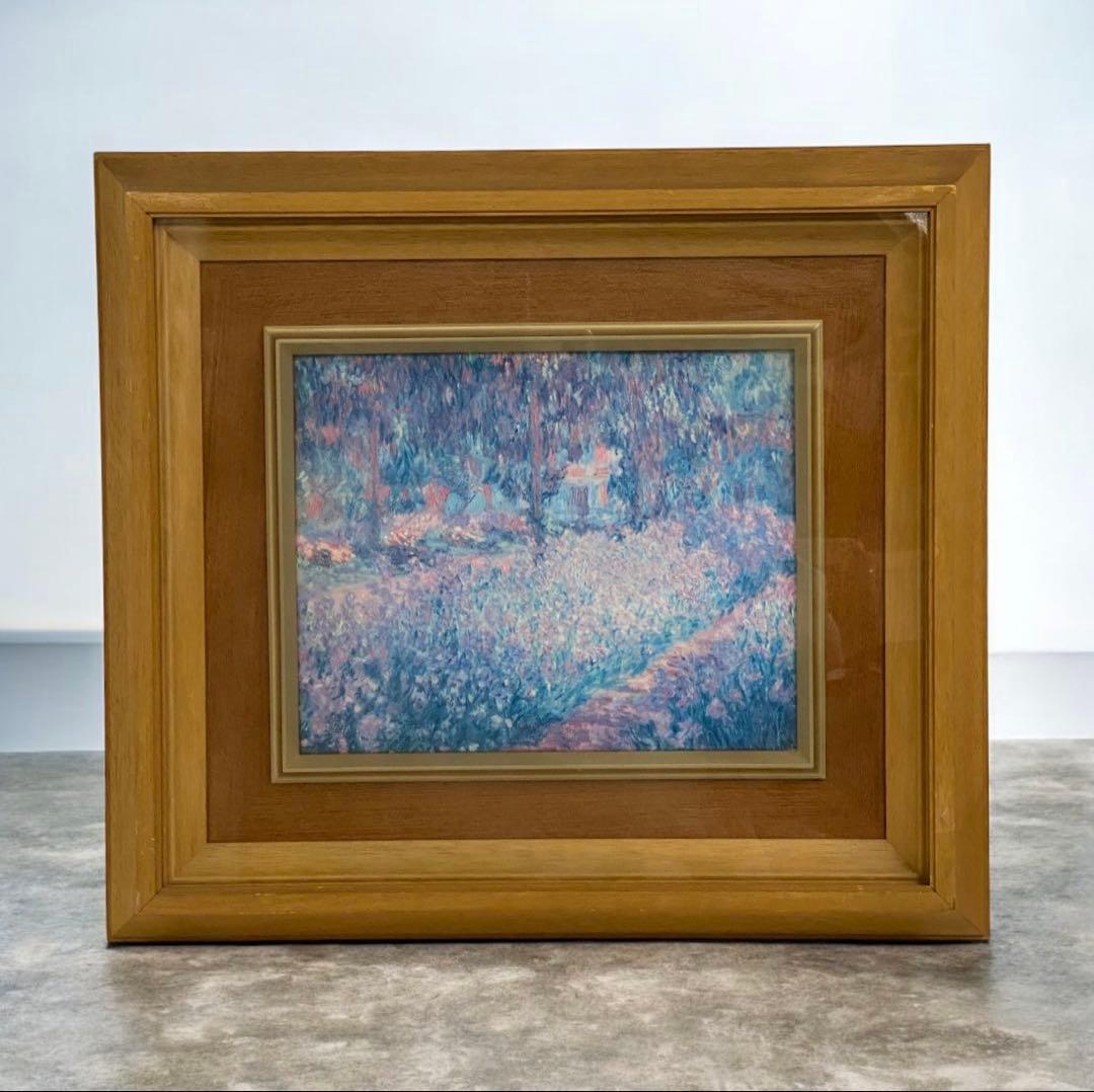 クロード・モネ　ジヴェルニーのモネの庭　複製画　26セ103