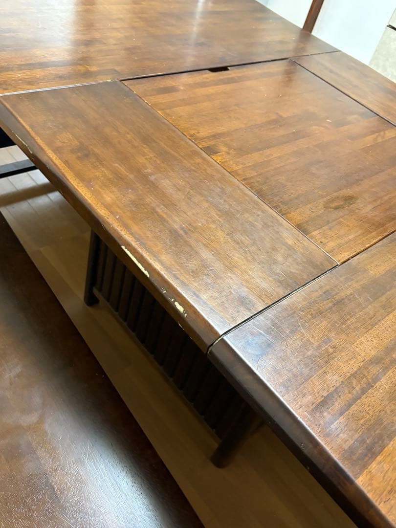 カリモク RUSTIC ダイニングテーブル 囲炉裏 ベンチ　ダイニングチェア