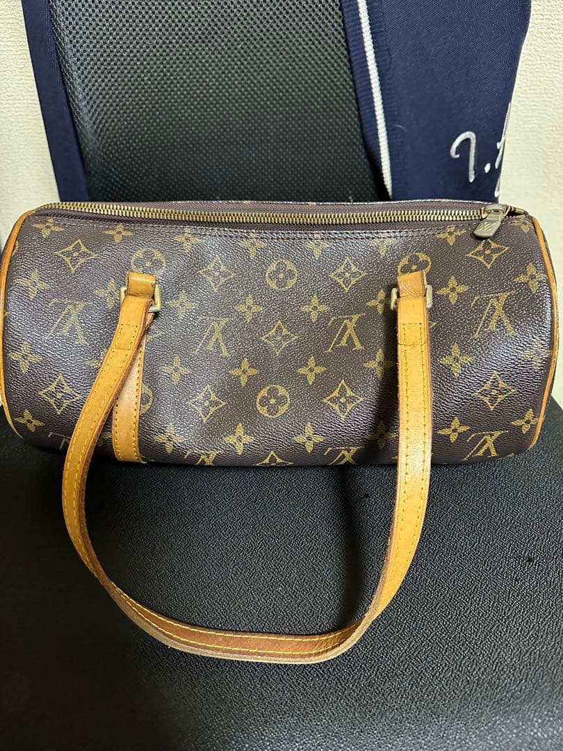 LOUIS VUITTON モノグラム パピヨン30 ハンドバッグ 筒型　中古