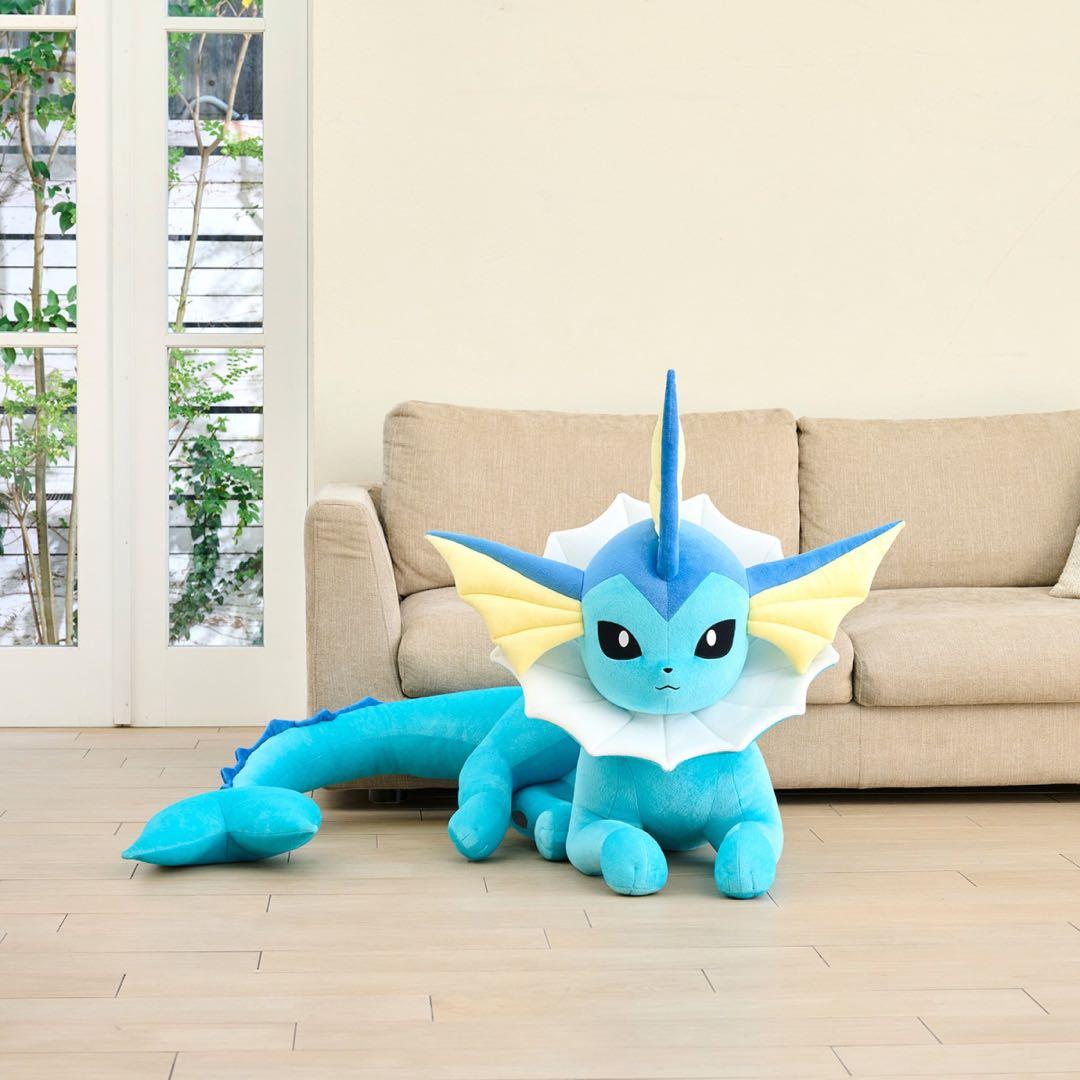 ポケモン ポケセン 等身大シャワーズ ぬいぐるみ 寝そべり