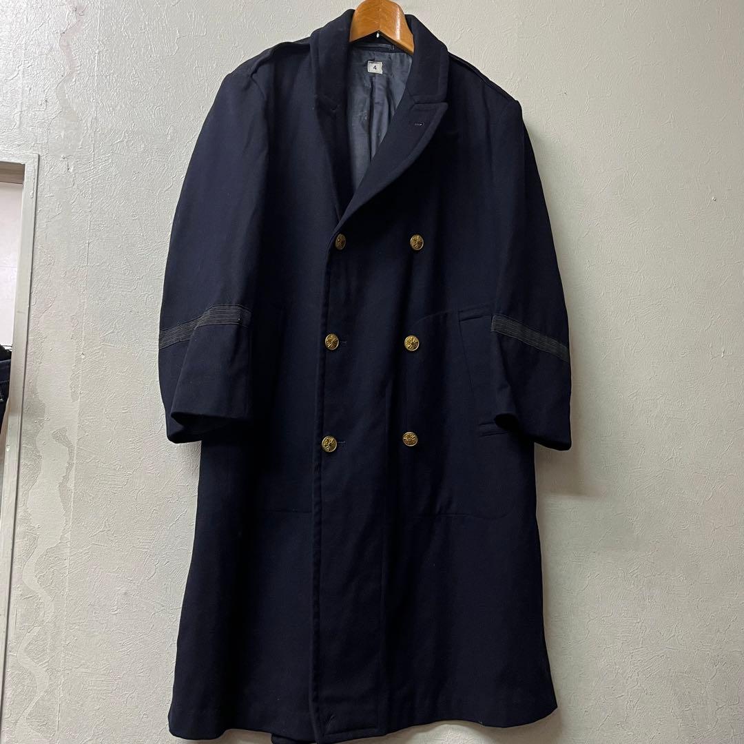 昭和39年製　日本ビンテージ　外套　ミリタリーコート　自衛隊