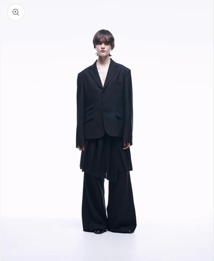 スカート asymmetry wool wrap skirt / ilean