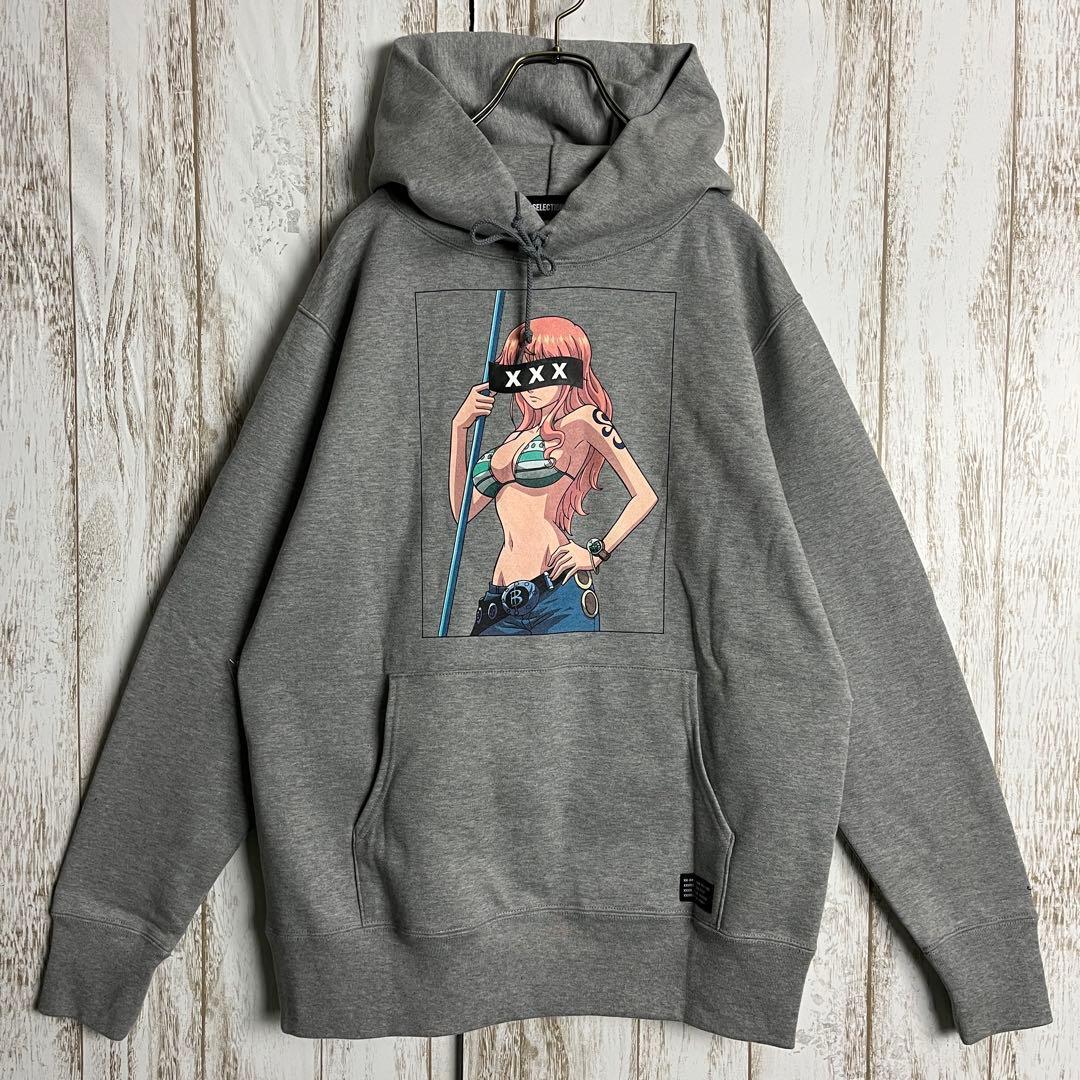 【即完売モデル】ゴッドセレクション☆ワンピース ナミ両面プリントパーカー 希少