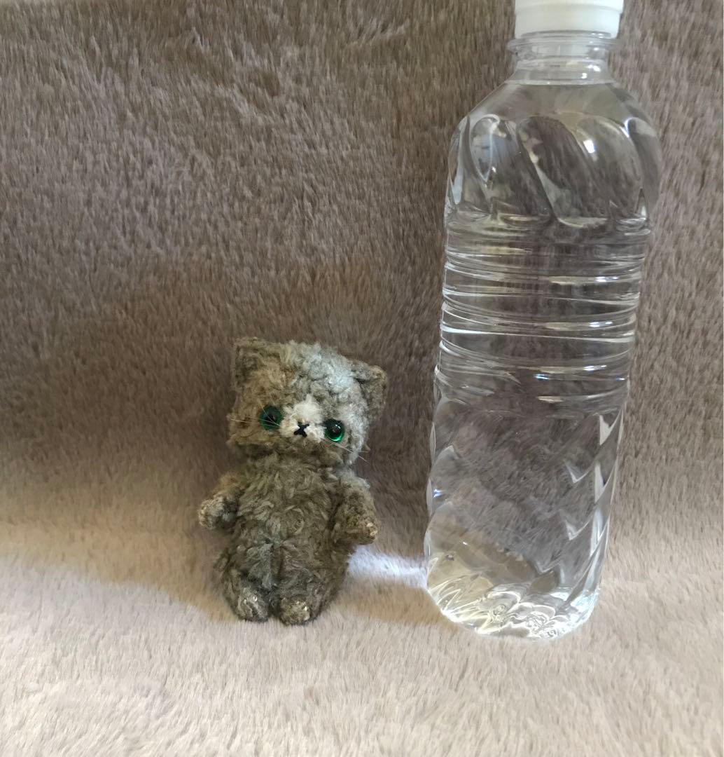 テディベア　加茂美智子　グレー　猫　ぬいぐるみ　テディベア 作家　kamo