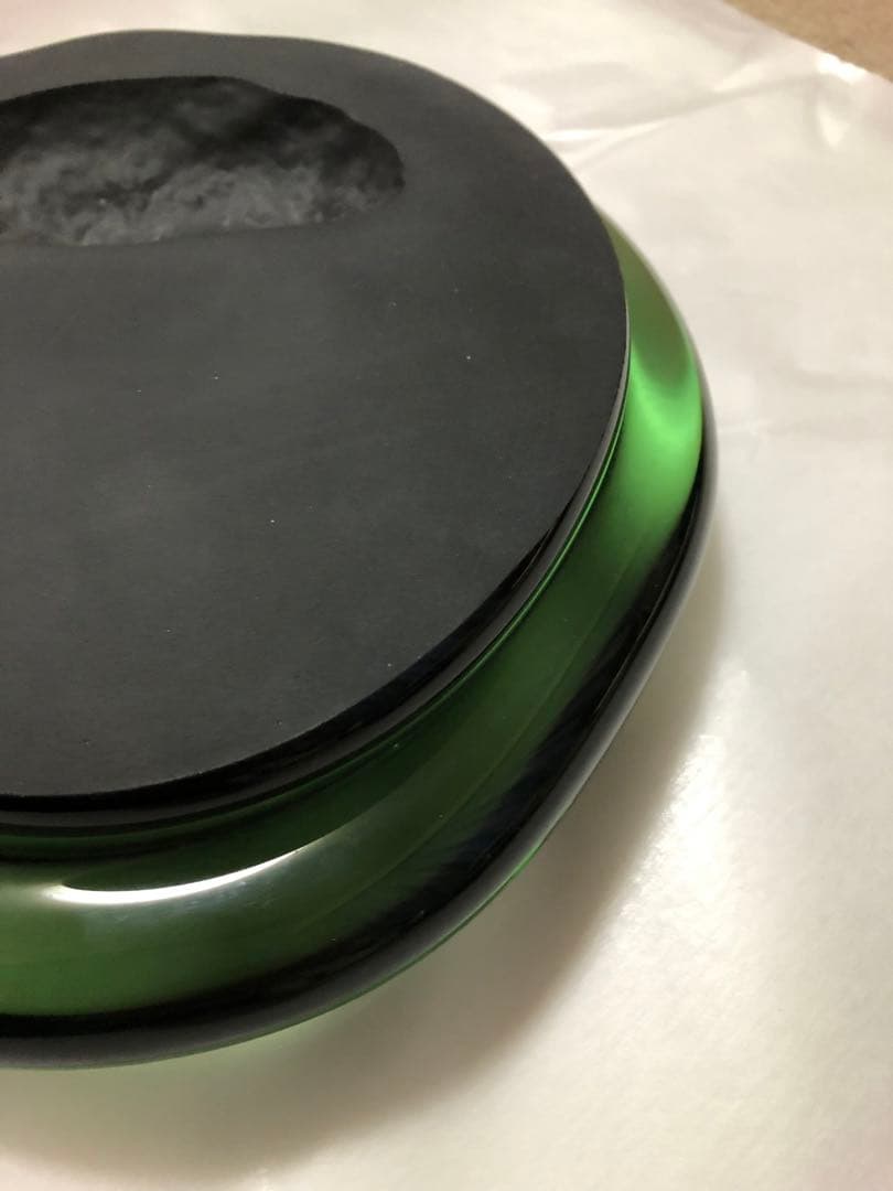 硝硯　益田芳徳氏作　桐箱入