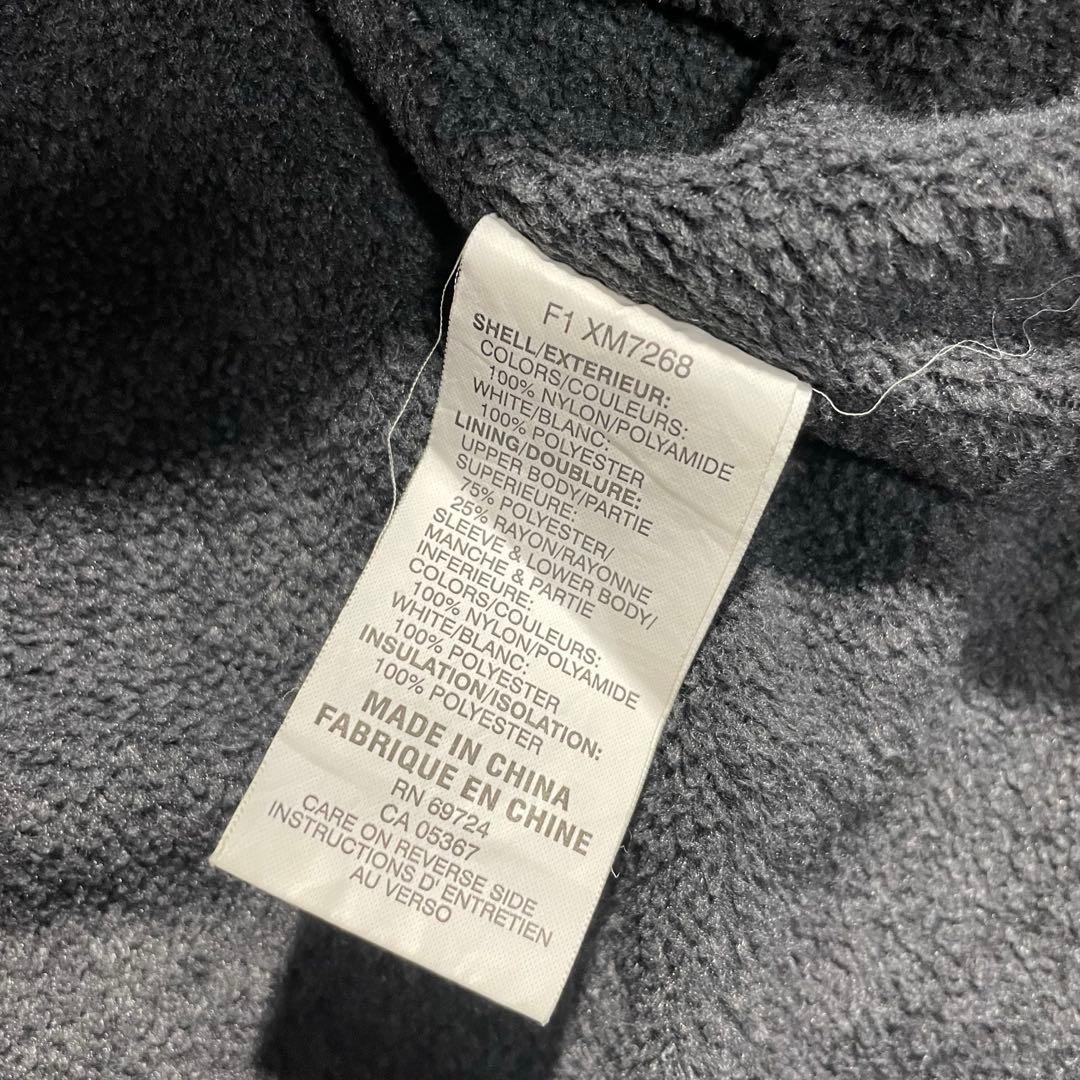 90'sColumbia古着ウォームアップジャケット短丈灰色/黒刺繍ロゴLサイズ