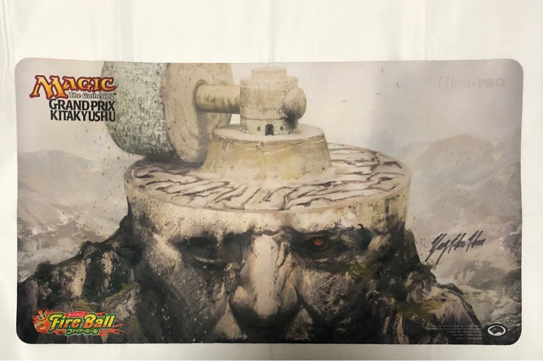 mtg 石臼 プレイマット Yeong-Hao Han サインド サイン