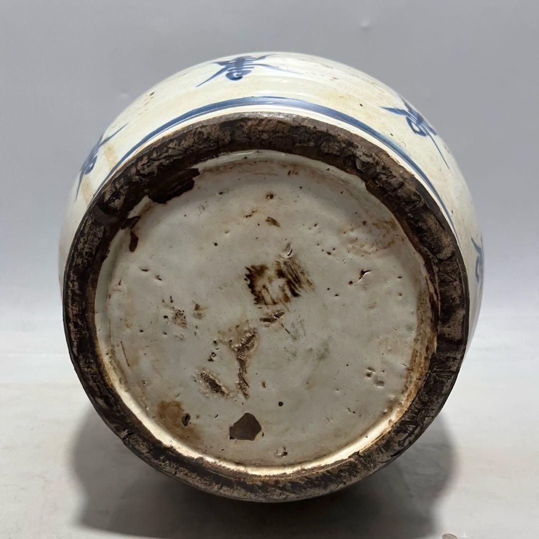 旧家蔵出　元青花瓷 （1271年～1368年）染め焼き　置物　本物保証