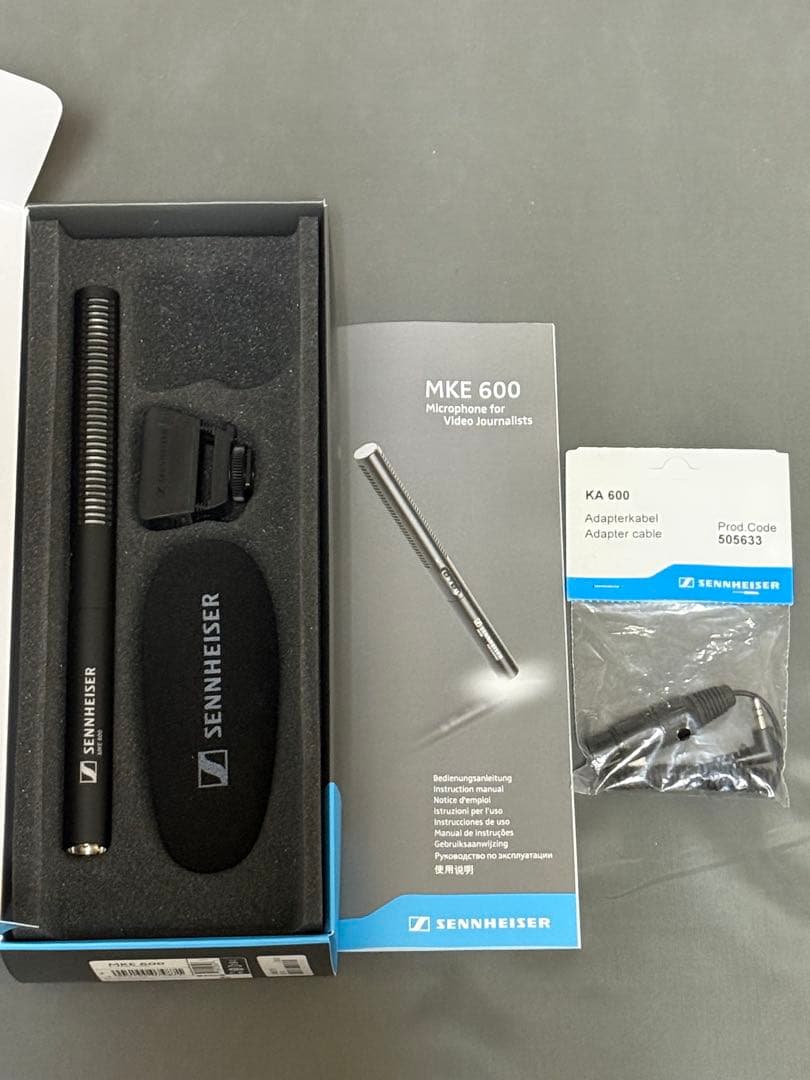 【新品同様】SENNHEISER MKE 600 + KA 600変換ケーブル付