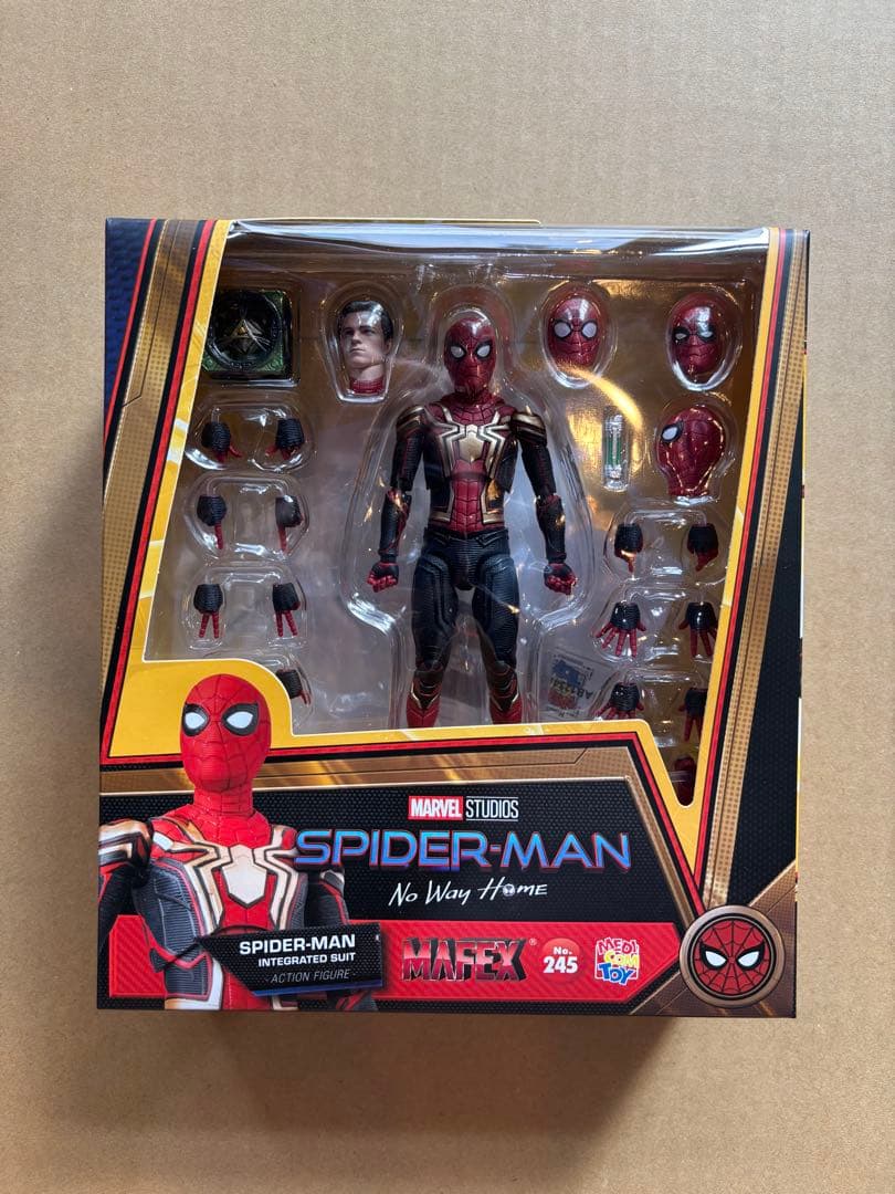 アメコミ MAFEX No.245 SPIDERMAN INTEGRATED SUIT f