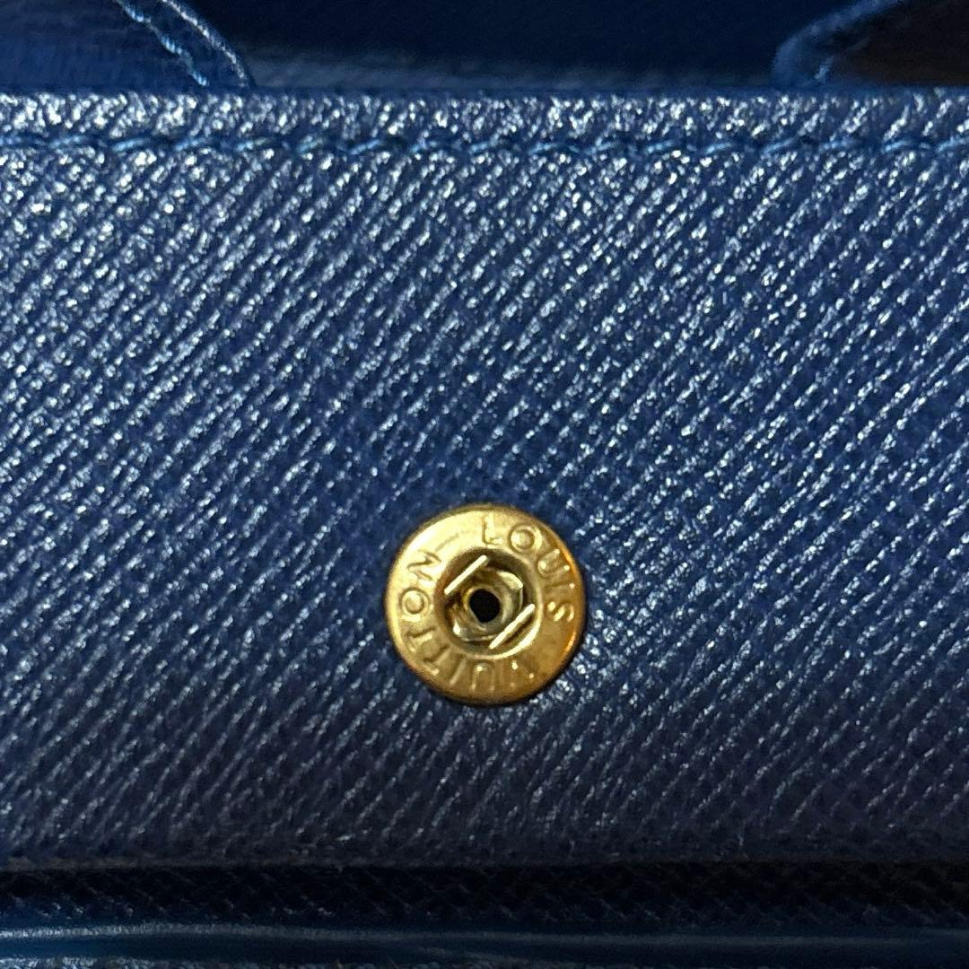 【美品】Louis Vuitton エピレザー　ケース　ネイビー