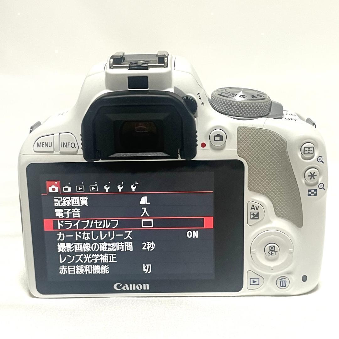 可愛くて軽量❣️ Canon EOS Kiss X7 ホワイト 手ブレ補正レンズ