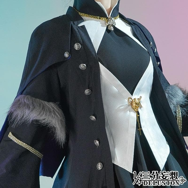 アークナイツ 明日方舟 ラップランド　典雅噩兆 三分妄想製コスプレ衣装セット新品