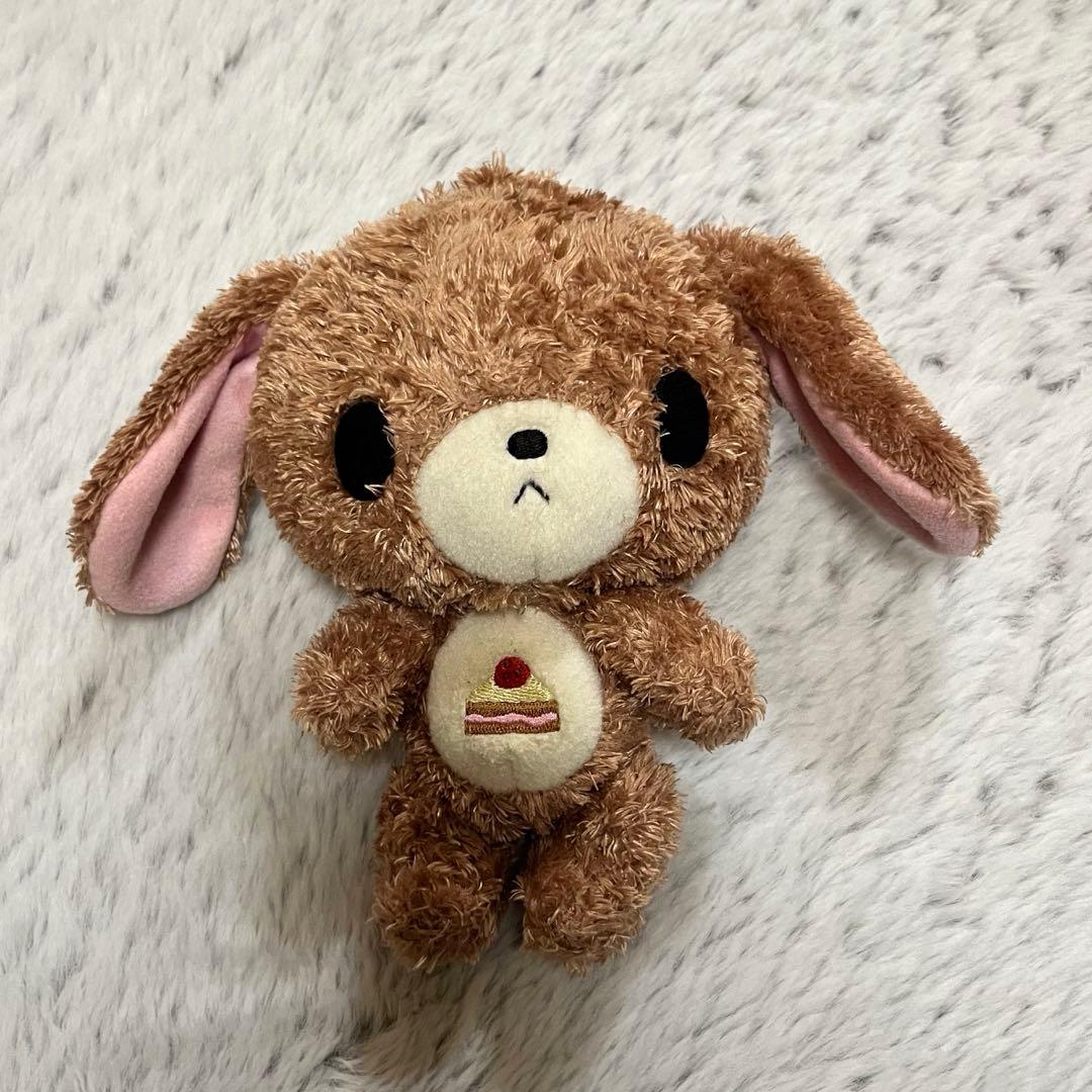 シュガーバニーズ くろうさ ケーキ刺繍 ぬいぐるみ　当時品