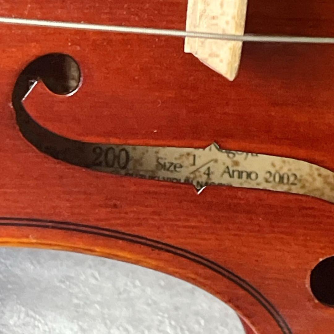 SUZUKI スズキ バイオリン No.200 1/4 ケース Anno2002