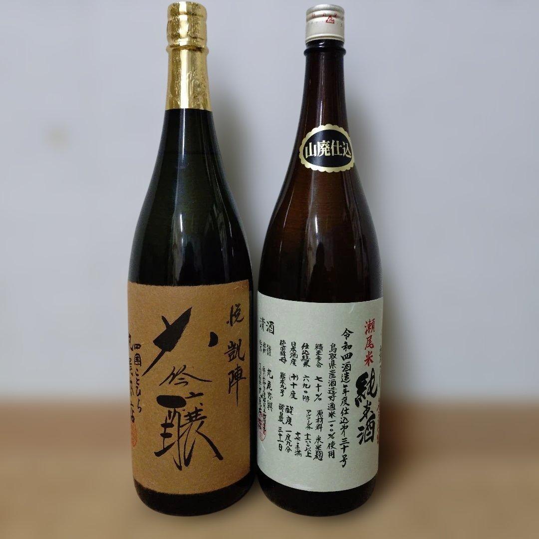 丸尾本店　悦凱陣　大吟醸と山廃純米無ろ過生　1800cc　2本セット