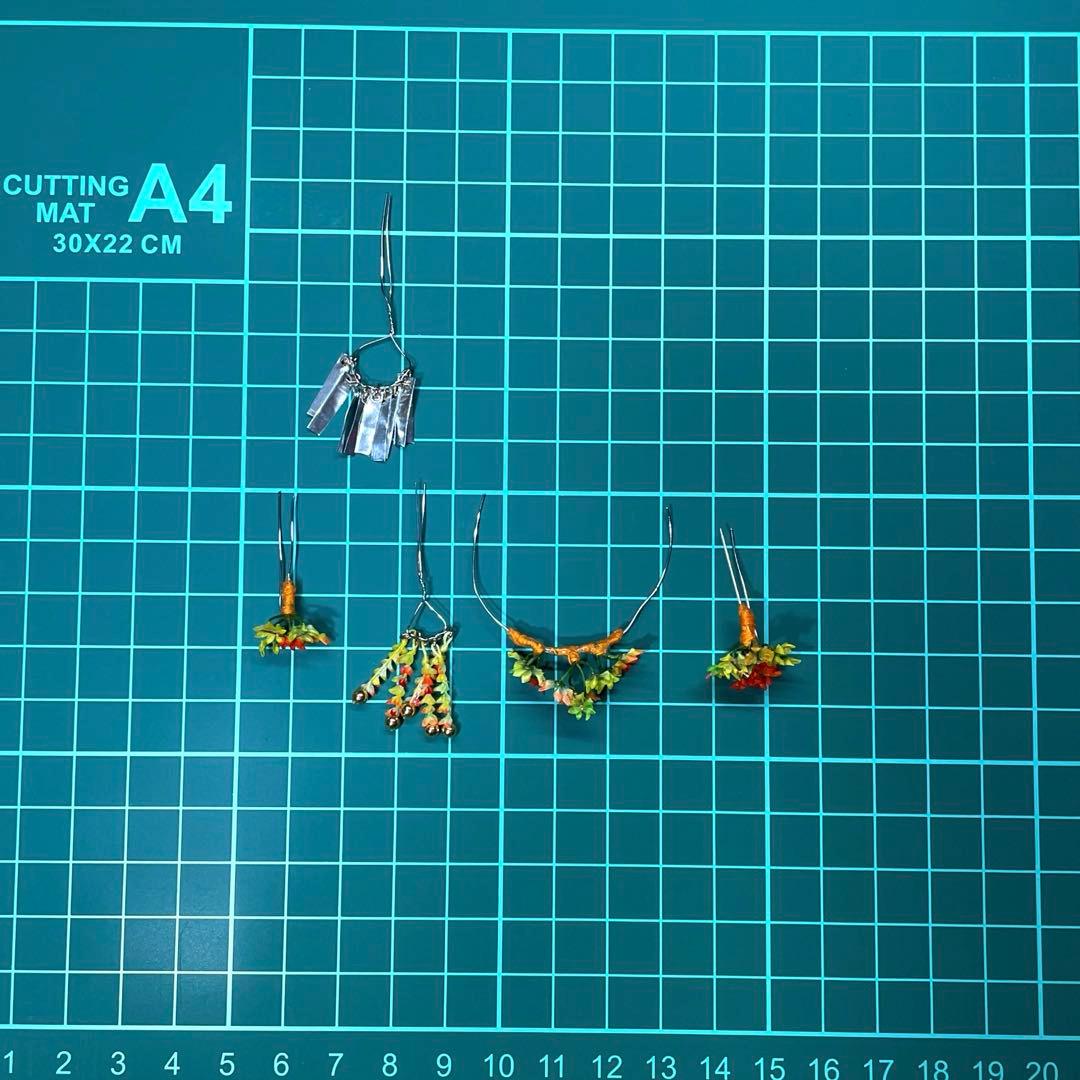 【交渉済】おまとめ♡〔紅葉のつまみ細工簪セット〕+〔櫛と簪セット〕♡ハンドメイド