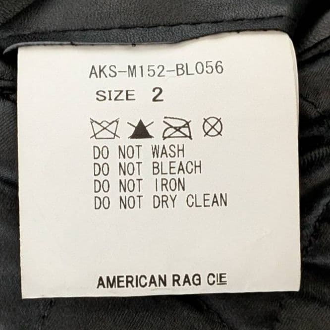 アメリカンラグシー ダブルライダースジャケット 牛革 裏地キルティング✨️