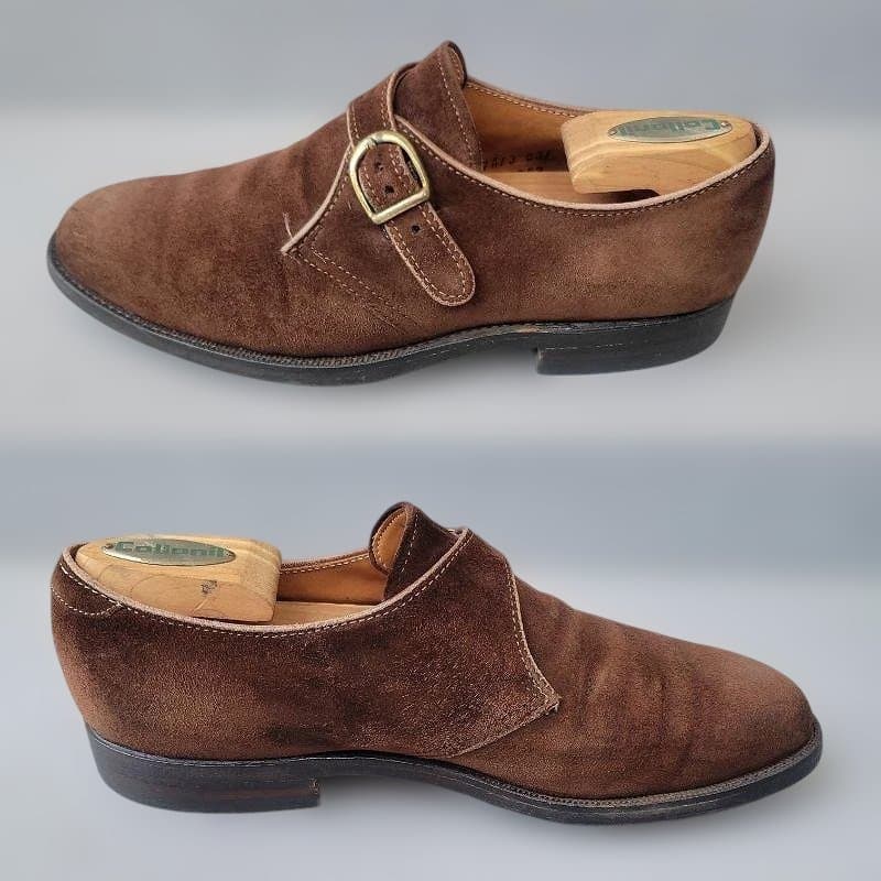 ALDEN モンクストラップ スエード Aberdeen 6B/D 25cm