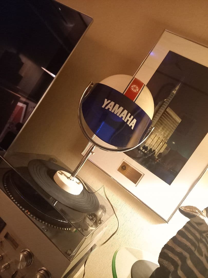 極希少　1970's　ヤマハ　販売店　ノベルティ　非売品　ヘルメット　ランプ