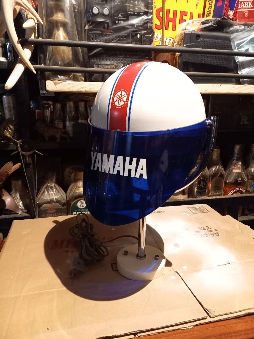 極希少　1970's　ヤマハ　販売店　ノベルティ　非売品　ヘルメット　ランプ