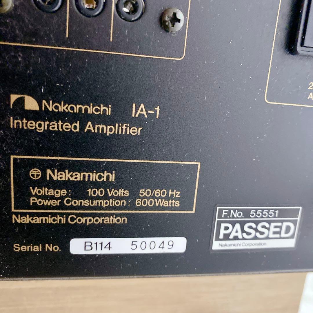 【希少】 Nakamichi IA-1 インテグレーテッド アンプ 動作品