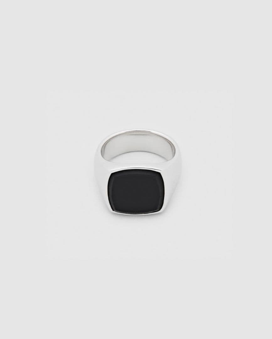 TOMWOOD リング 56 Cushion Black Onyx