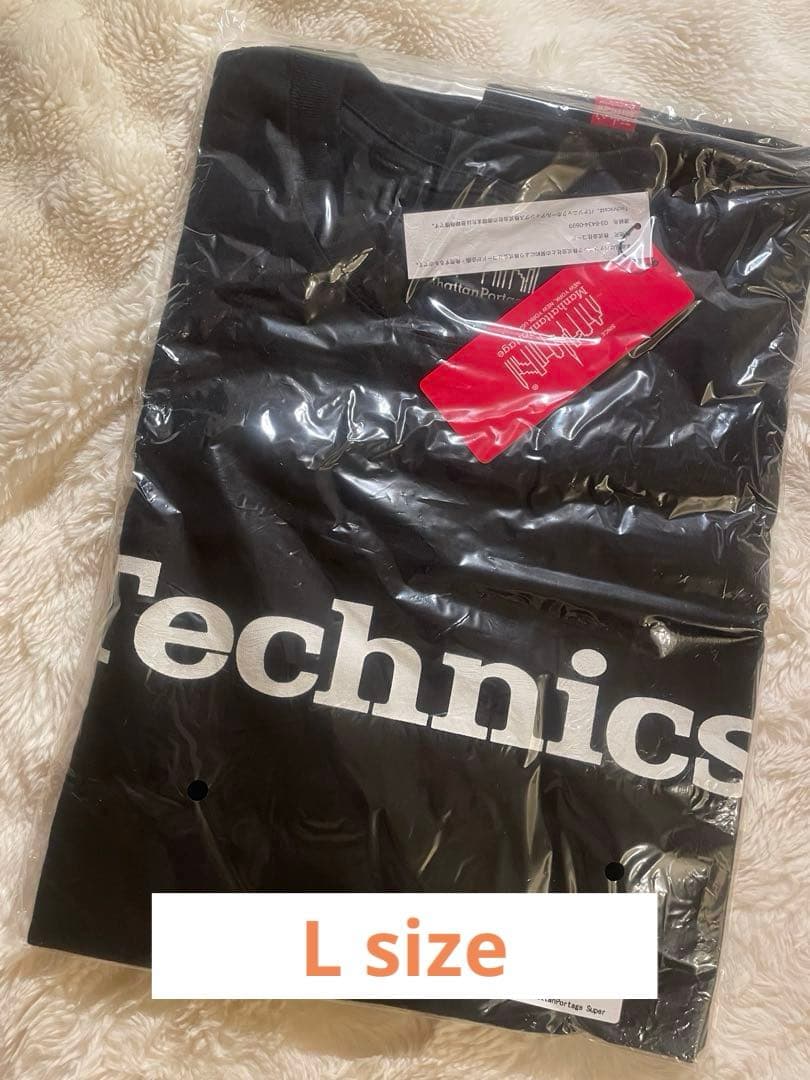Muro ×TechnicsManhattanPortageブラックTシャツ L