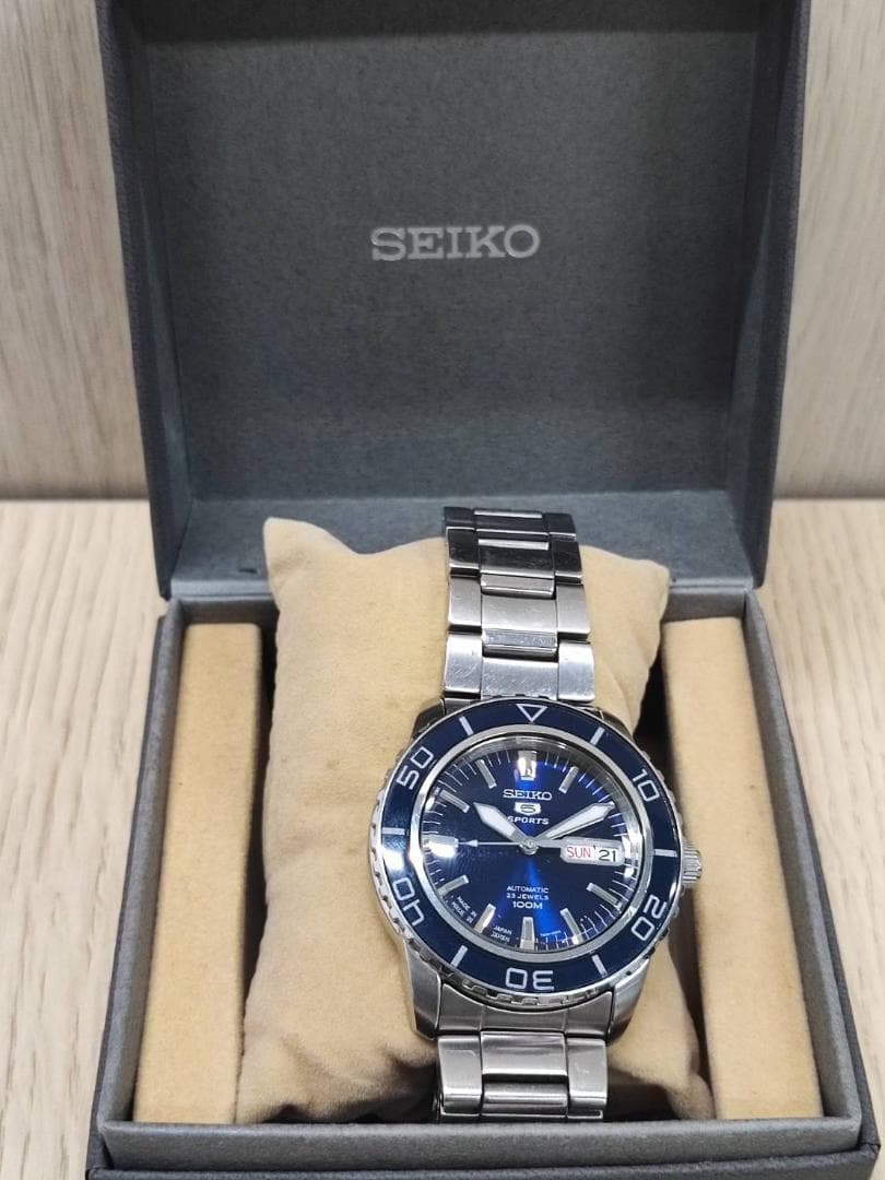 SEIKO 7S36-04N0 自動巻き時計 箱・コマ・取説完備 稼働品