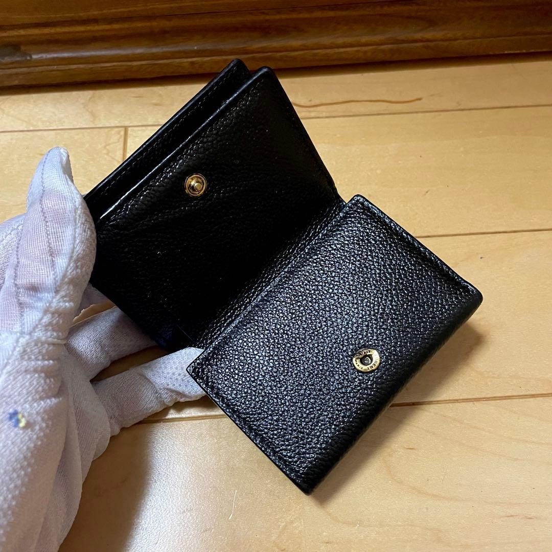 SAINT LAURENT ミニ 三つ折り財布 YSL レザー
