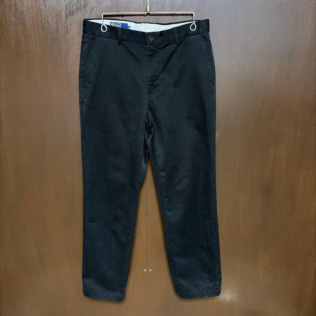90s ラルフローレン チノパン ブラック ポロチノ