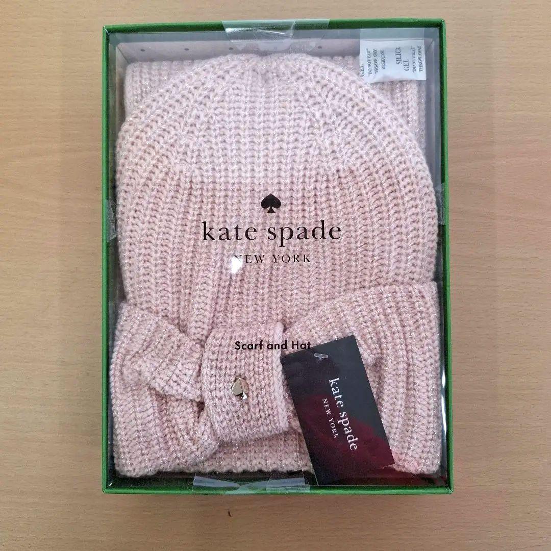 kate spade ニット帽とマフラーセット