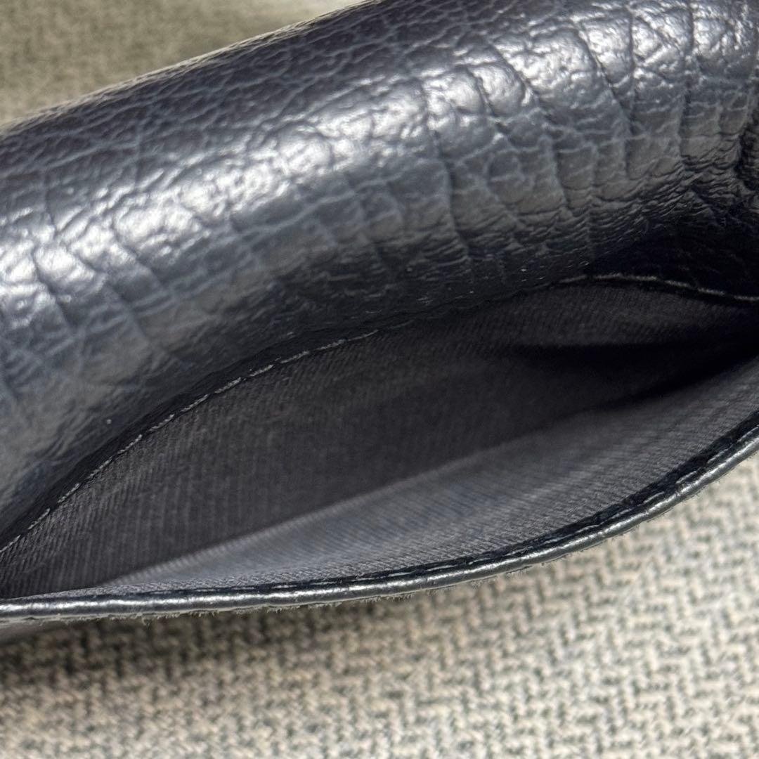 メゾン マルジェラ 4ステッチ コンパクトウォレット ブラック ユニセックス