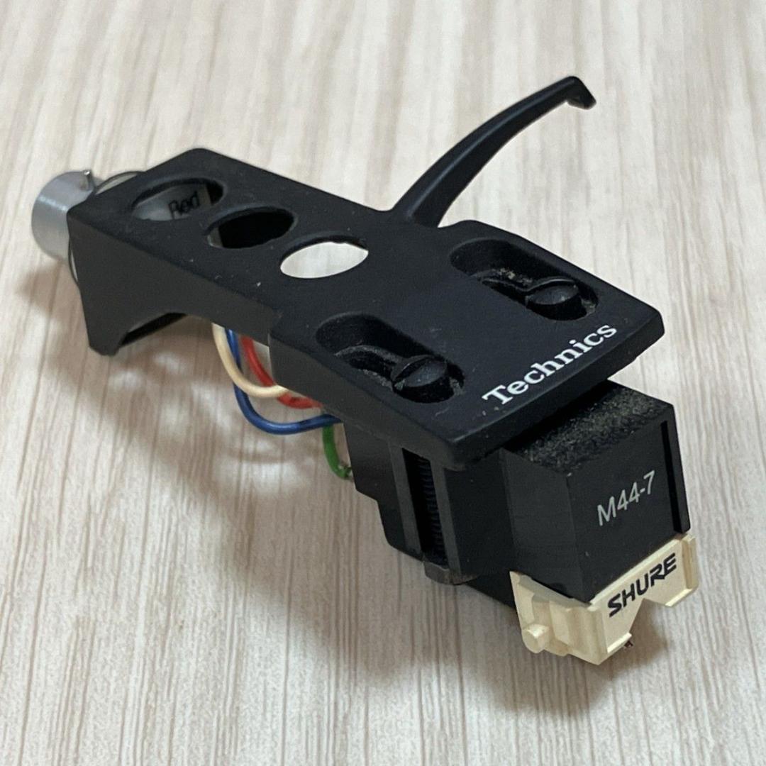 SHURE M44-7 純正針付き カートリッジ ヘッドシェル Technics