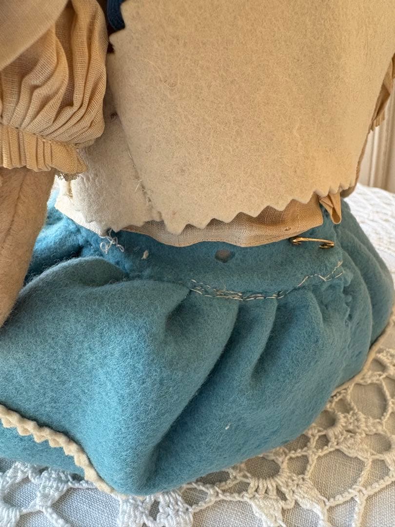 ♡ アンティーク　可愛い少女　オールド・レンチドール　LENCI フェルト人形