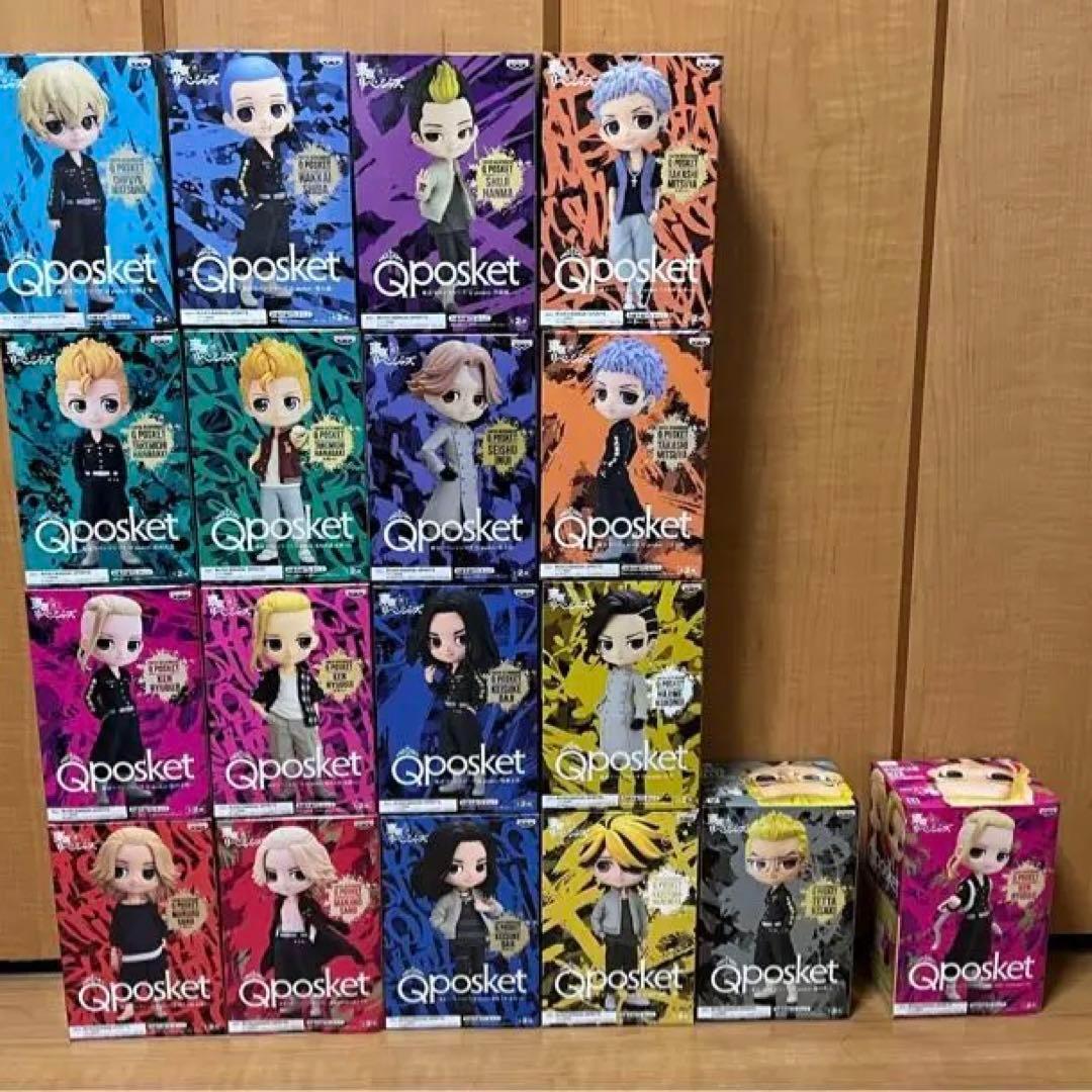 東京リベンジャーズ　Qposket フィギュア　18個+1個　セミコンプ
