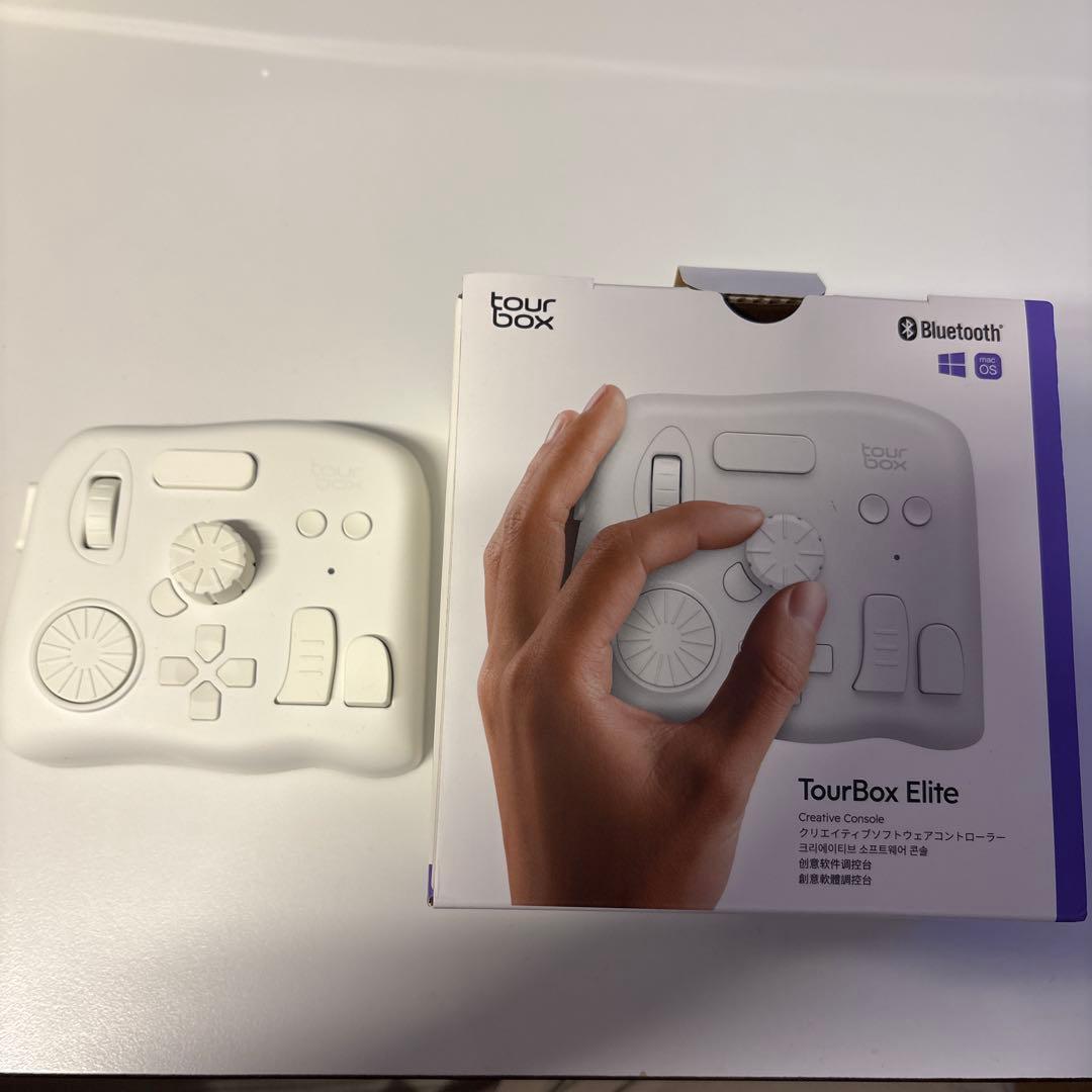 【美品】TourBox Elite ホワイト【ほぼ未使用】
