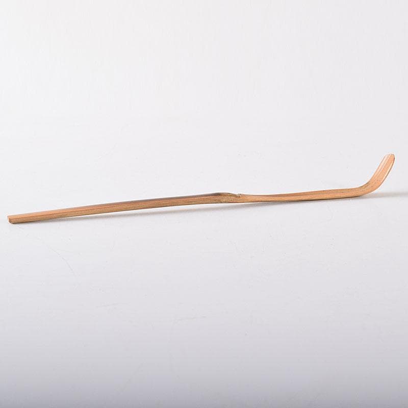 ヒロ　竹高斉作　茶杓　銘「友」　前大徳　須賀玄道書付共筒共箱　V　7268