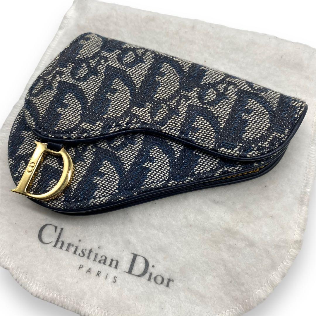 極美品♡クリスチャンディオール　トロッター柄　ケース　サドル　オブリーク