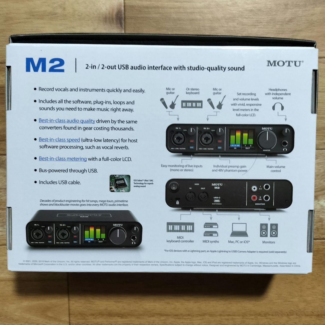 新品　MOTU M2 オーディオインターフェース