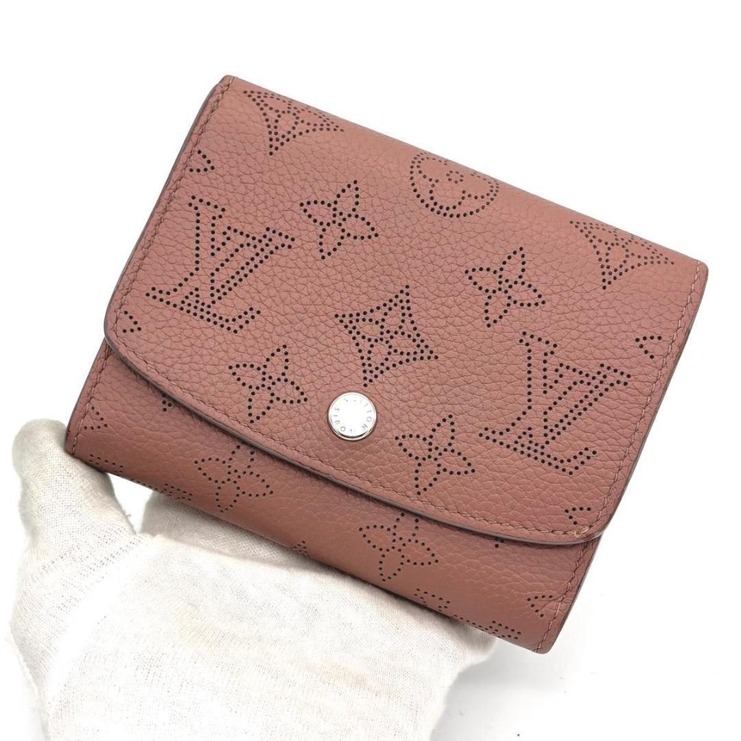 ルイヴィトン マヒナ ポルトフォイユ イリス コンパクト 二つ折り財布 ピンク