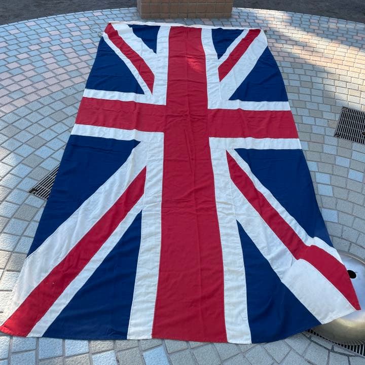 超貴重！巨大ユニオンジャック　英国イギリスアンティーク旗　ヴィンテージ古着USA