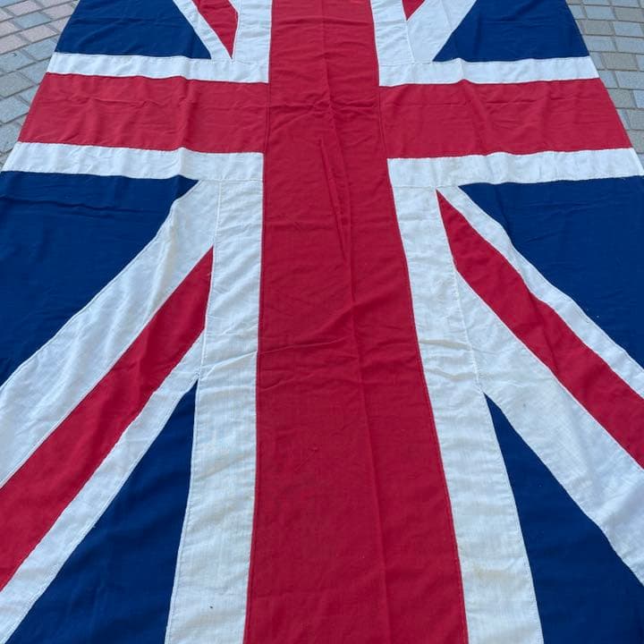 超貴重！巨大ユニオンジャック　英国イギリスアンティーク旗　ヴィンテージ古着USA