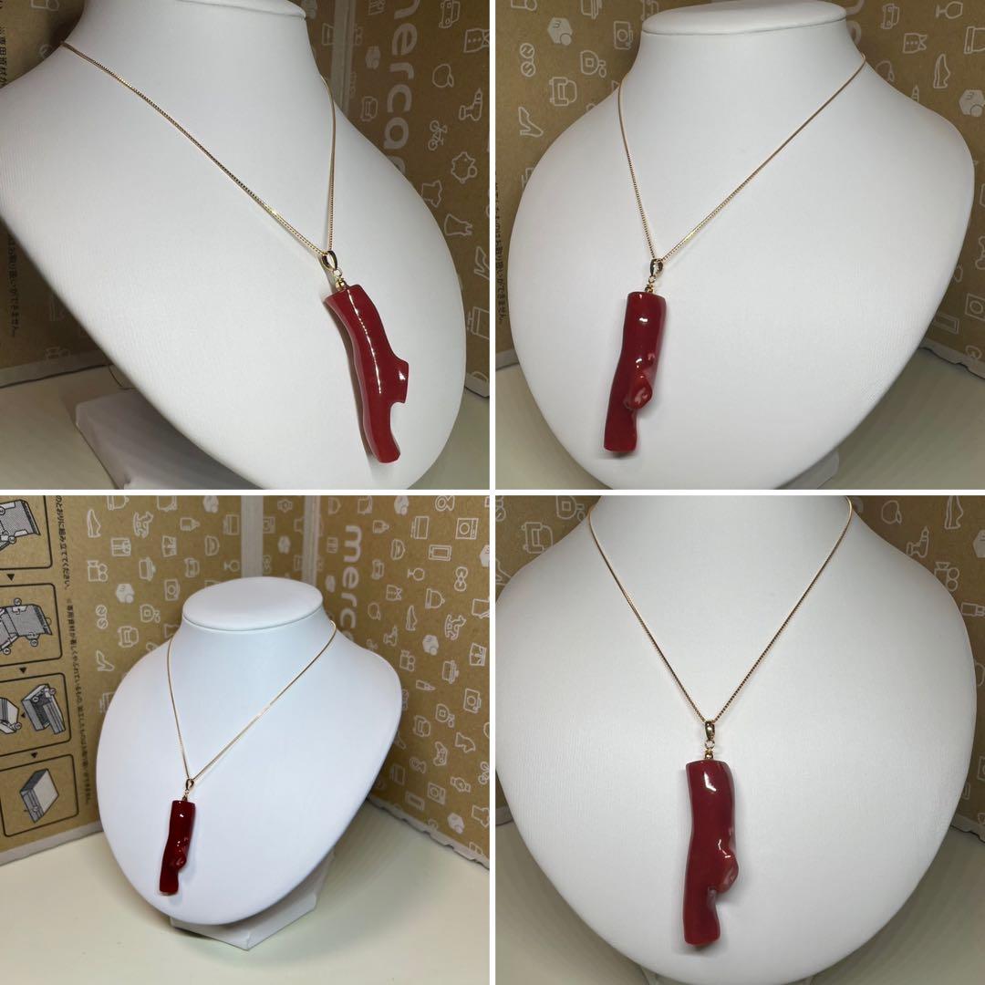 まにこ様用！！【極上の純国産☆】天然血赤珊瑚　高知県産　21.090ct k18