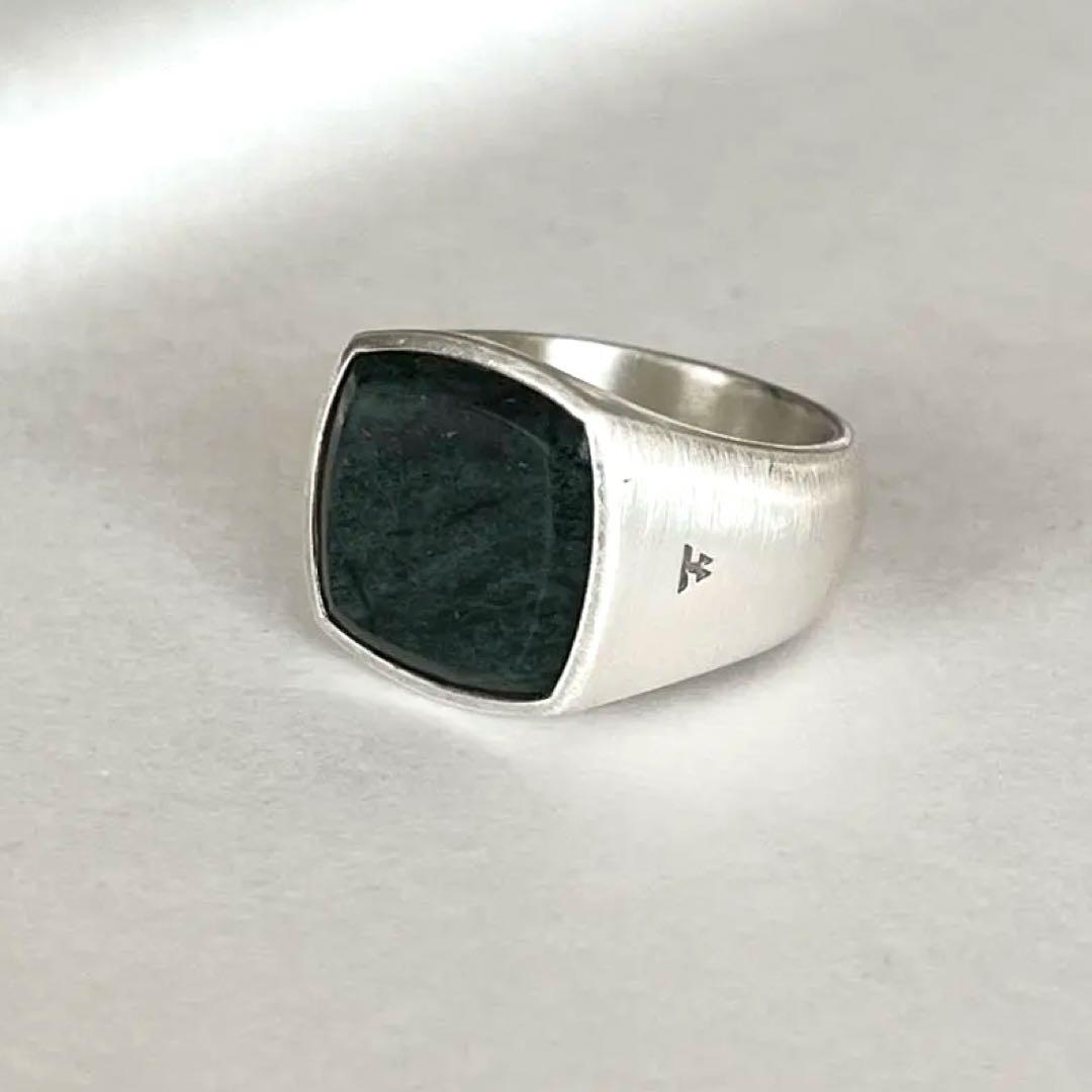 【美品】TOM WOOD cushion onxy ring g54 14号