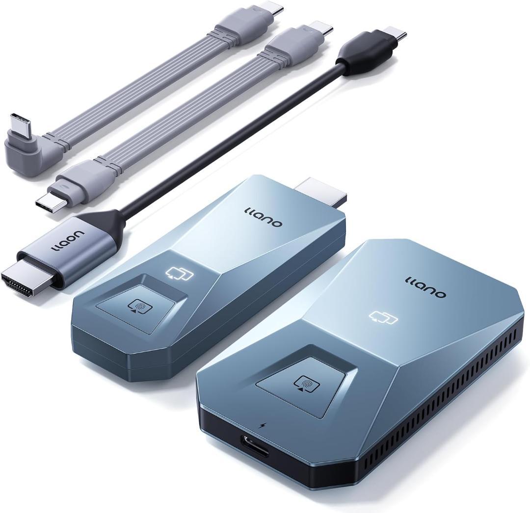 ワイヤレス HDMI 無線送受信機セット 4K@30Hz PD65W充電対応