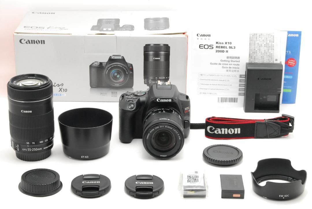 【美品】キャノン Canon EOS Kiss X10 ダブルズームキット