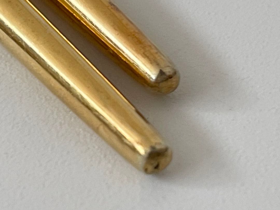 K14 金製　御箸　金属製　金の箸　三越謹製　桐箱付き　14K 14金　祝膳